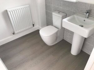 bathroom grey laminate