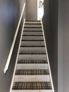 tartan stair with riser